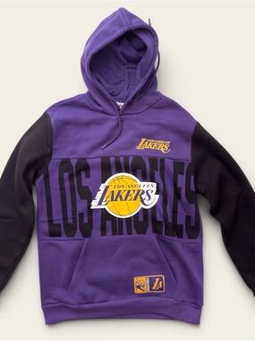 Ultra GAME Los Angeles Lakers Hoodie Men’s Purple Black Basketball Pullover